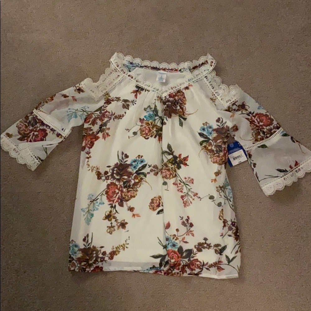 Girls floral blouse